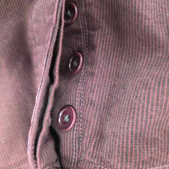 JOHN VARVATOS | Weathered Red Striped Suspender Waist Pants Size 32 x34 - Picture 10 of 12